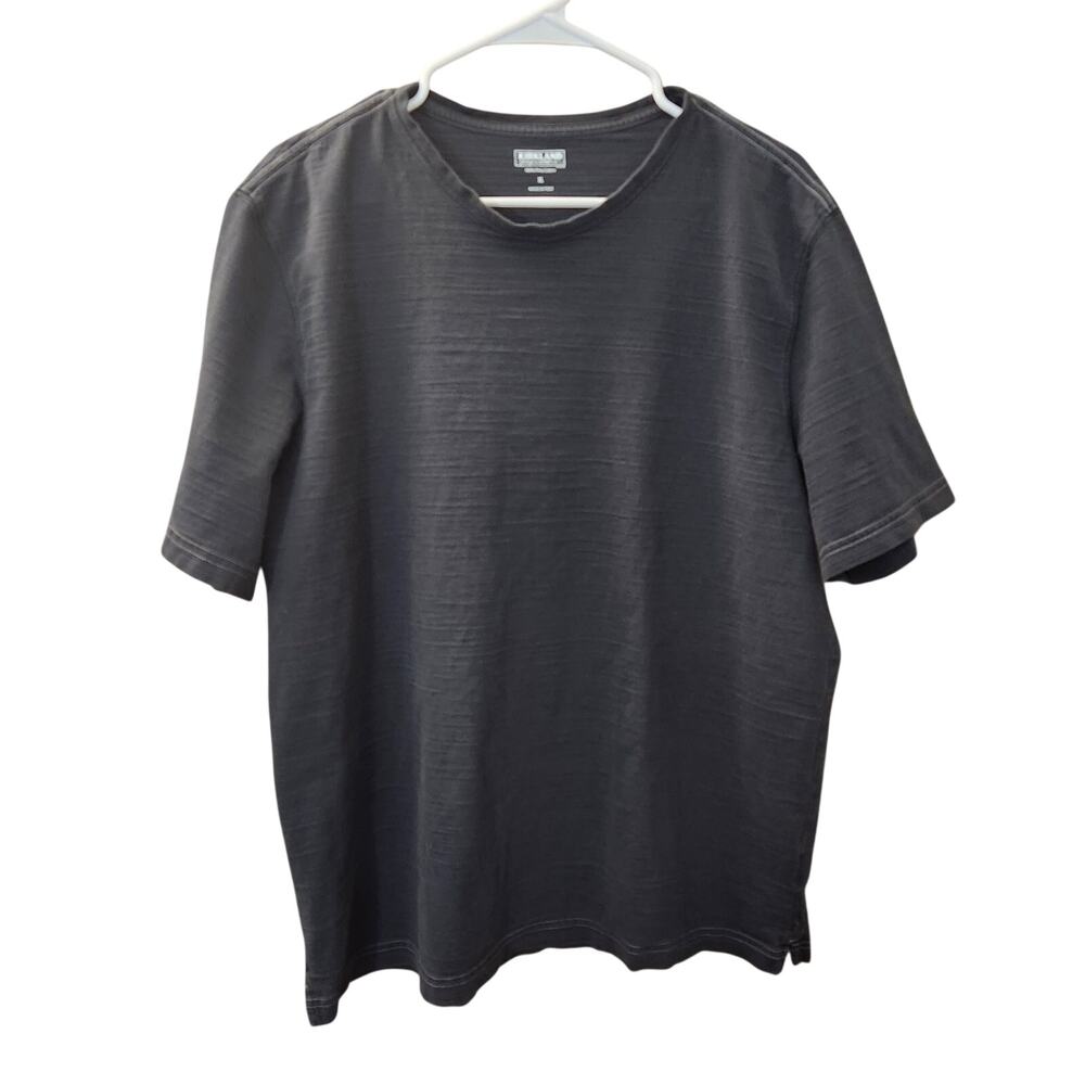 Kirkland Signature Men's XL Pima Cotton Crew Neck T-Shirt Slate Gray